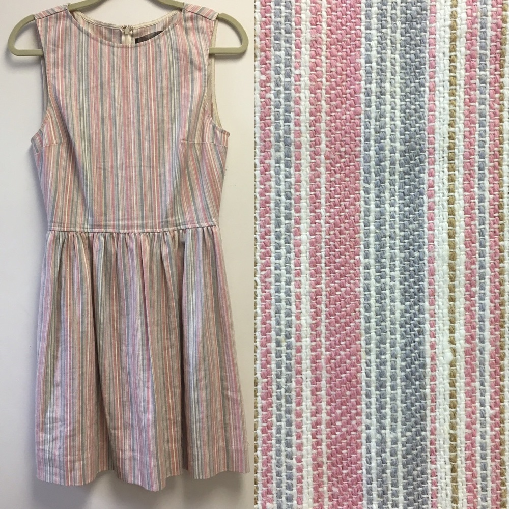 Reformation Striped Linen Dress